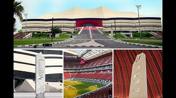 Al Bayt World Cup Stadium Qatar - Signage design & wayfinding by Jackson Daly design consultants.