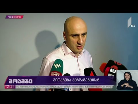 ვითარება პარლამენტში - ნიკა მელიას განცხადება