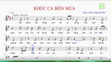 Khúc ca bốn mùa | âm nhạc lớp 7 | có lời