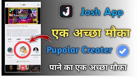 Josh app New Event Famous Star |Josh App Popular creater kaise paye |Josh App Popular creater le