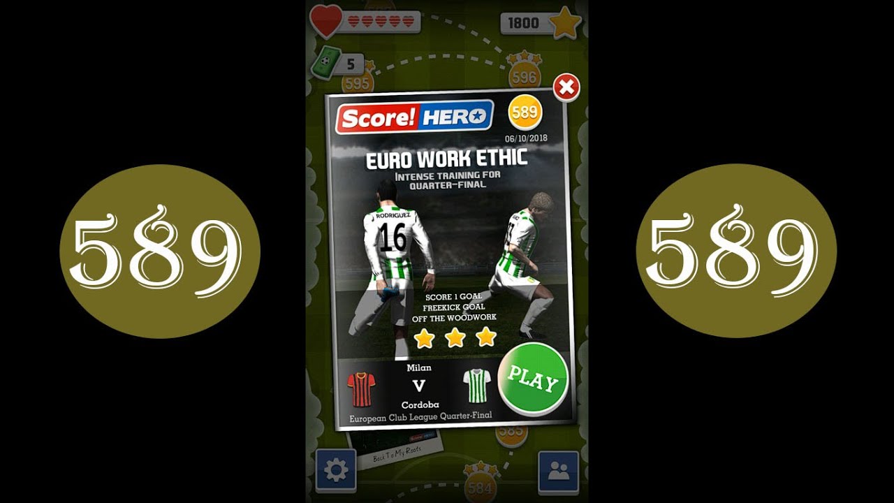 Score Hero - Level 589 - 3 Stars - Youtube