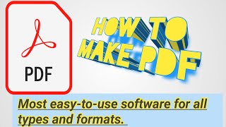 HOW TO MAKE PDF. Most easy-to-use software for all types and formats. screenshot 5