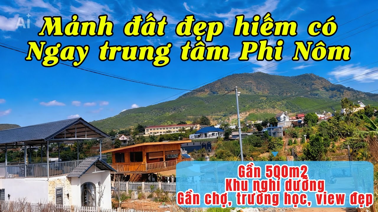 S866 - Mảnh đất đẹp hiếm có ngay trung tâm Phi Nôm - Đức Trọng, view đẹp sẵn nhà nhỏ