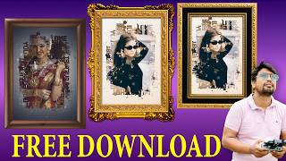 Birthday Photo Frame Design | College Photo Frame Edit in Photoshop | Photo Frame Design Tutorial screenshot 4
