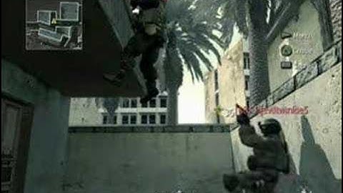 Call of Duty 4 Glitch Tutorial - On Huge Roof In Crash