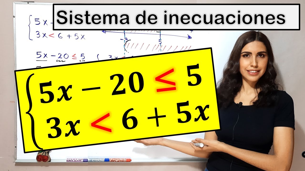 SISTEMA DE INECUACIONES con una incógnita, grafica e intervalos.