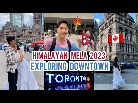 Exploring Downtown Toronto ft @AbishekGurung29 | Himalayan Mela 2023 | Srijana Shrees Magar