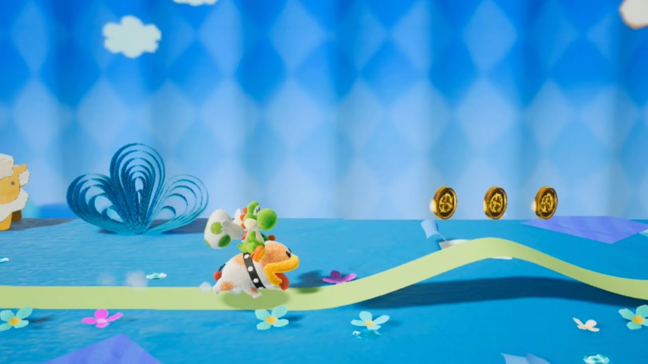 Yoshi Saves The Dogs In Yoshi's Crafted World - YouTube
