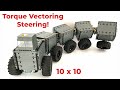 Lego RC 10x10 Articulated Truck with Torque Vectoring Steering! 4K