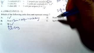 Physics 1998 HKCEE MC 1 E