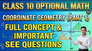 Class 10 Optional Math Coordinate Geometry Part 1 | Full Concept in Nepali | Important SEE Questions