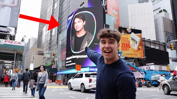 I was up on a BILLBOARD in TIMES SQUARE!!