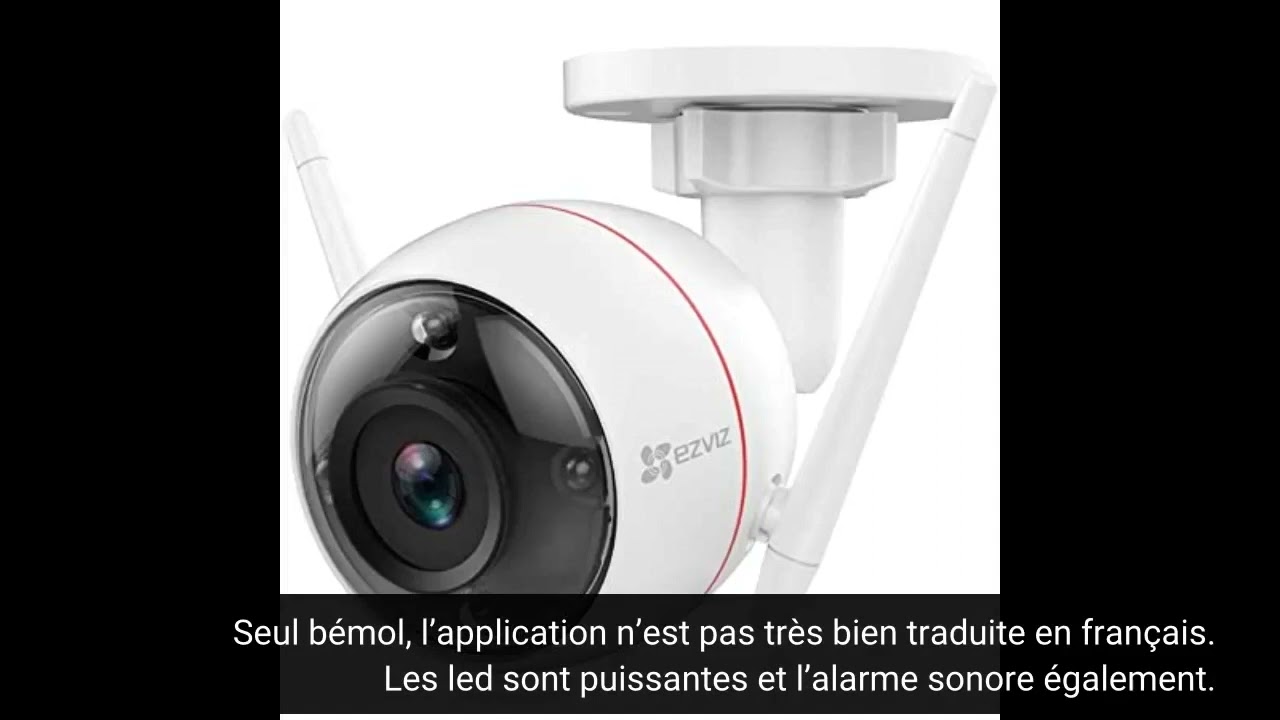 Caméra Wi-Fi extérieur EZVIZ C3W Pro 4MP avec 30m vision nocturne en  couleur détection de