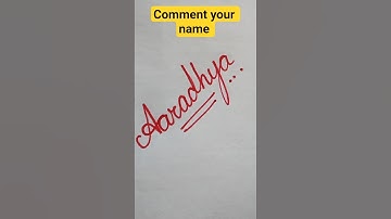 ✨ Cursive Name Art | Stylish Name Writing in Cursive | Calligraphy for Beginners #shorts #aaradhya