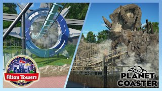 Riding The BEST Alton Towers Recreations on PLANET COASTER!