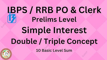 Simple Interest - Double / Triple Concept