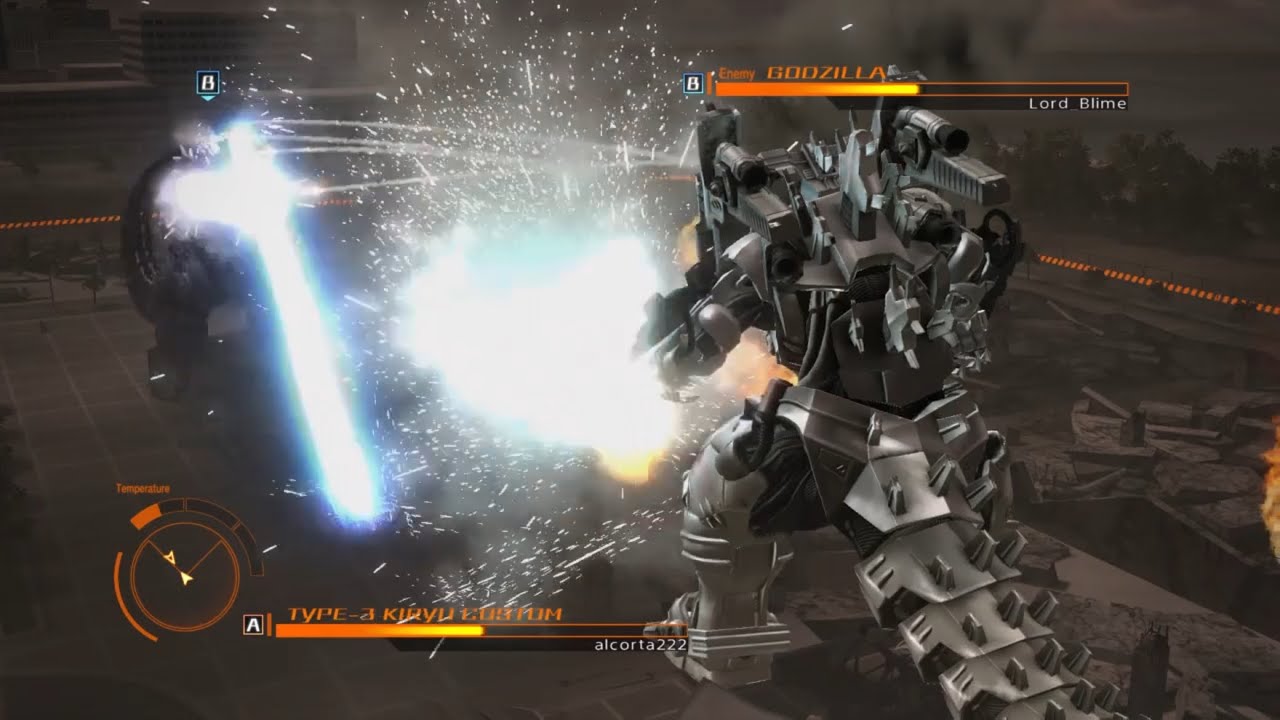 Godzilla Ps4-Type 3 Kiryu VS Heisei Godzilla