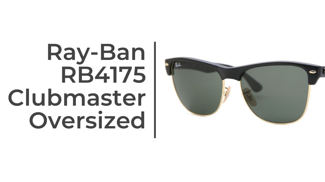 MEGA CLUBMASTER Sunglasses in Black On Gold and Green - RB0316S | Ray-Ban®  US