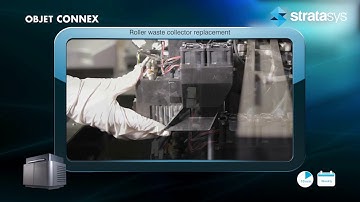 Stratasys Academy | Connex Series: Replacing the Roller Waste Collector and the Roller Scraper