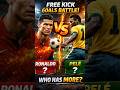 Ronaldo vs Pele: Freekick Goals Battle!😱🔥 #shorts