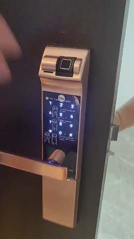 Yale digital lock set password