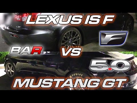 '15 Mustang GT  vs Lexus ISF