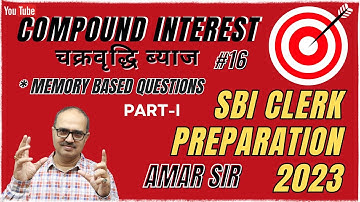 Compound Interest Tricks | SBI Clerk Memory Based | Amar Sir 
