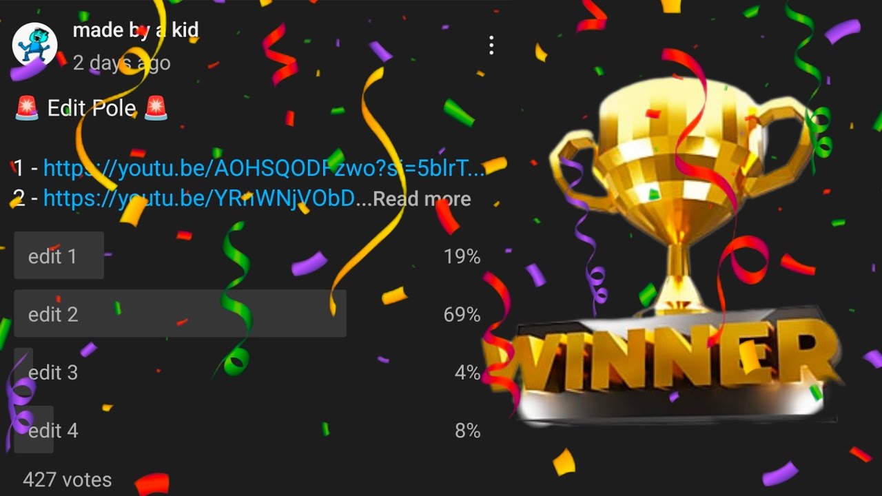 The Winner of the Edit Competition - YouTube