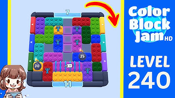 Color Block Jam Level 240 Solution Walkthrough