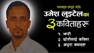 कवि उमेश लुइटेलका  तीन कविताहरू || Umesh Luitel Poems || Nepai Kabita Bachan ||