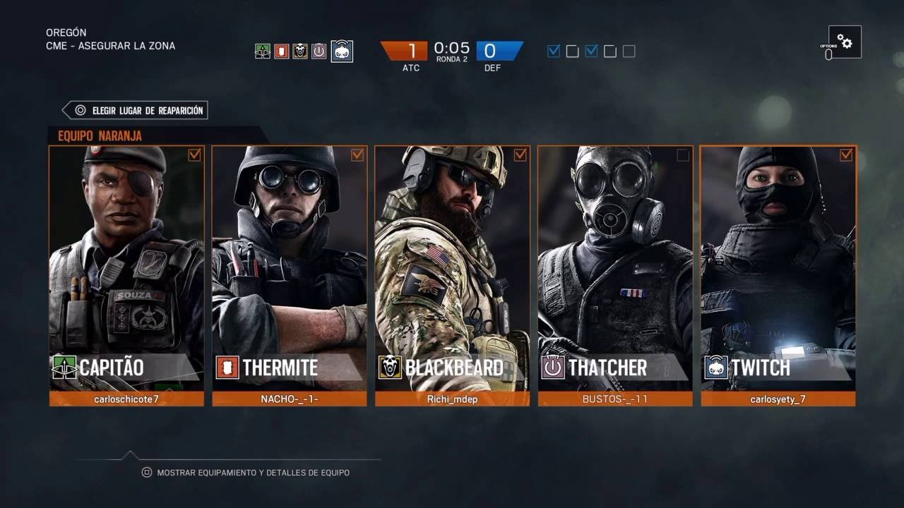 Rainbow six siege competitivo Equipo Rainbow