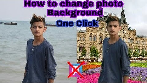 How to change photo background automatic just one Click [Hindi/Urdu]