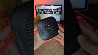 2-in-1 Speakerphone Mic Wired or Bluetooth Connection for Phones Tablets PC EMEET OfficeCore M0 Plus