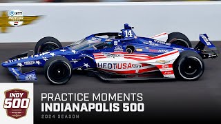 Top moments from 'Pole Day' practice for 2024 Indianapolis 500 | Extended Highlights | INDYCAR
