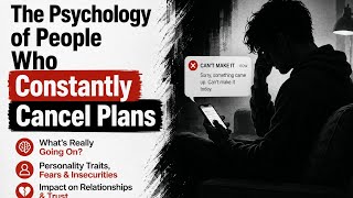 The Psychology of People Who Constantly Cancel Plans. #psychology #CancelPlans