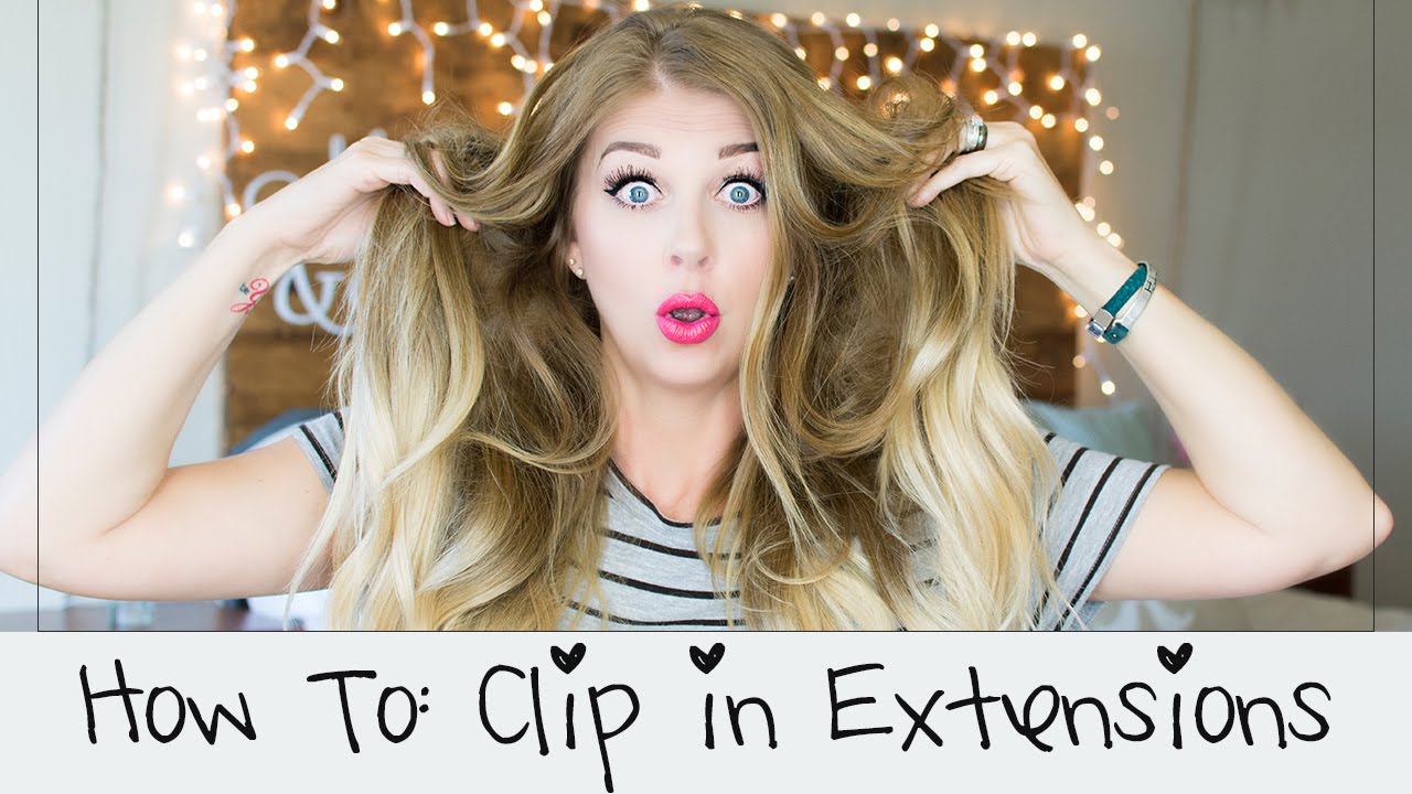 How to Clip In Extensions Foxy Locks Honey Spice Ombre YouTube