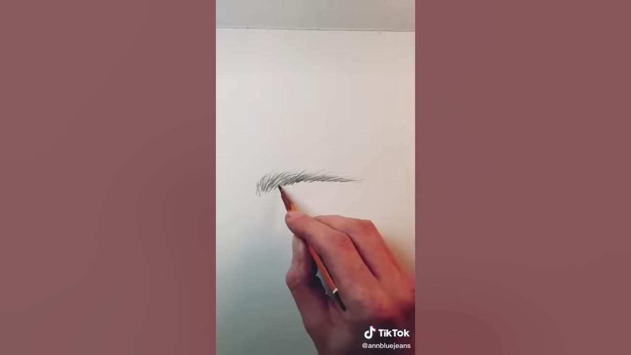 Как нарисовать бровь - YouTube