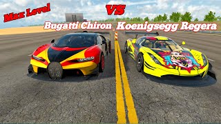 Max Level Koenigsegg Regera VS Bugatti Chiron Race On Highway DZO Open World Game (Android, IOS) screenshot 3