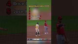 Most Bunt Base Hits in 2025 #mlb #baseball #bunt #bunting