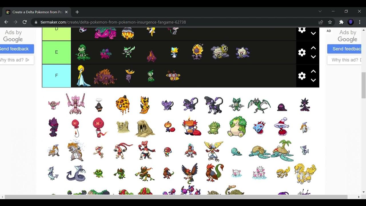 Pokemon Insurgence Viability Tier List - General Discussion - The