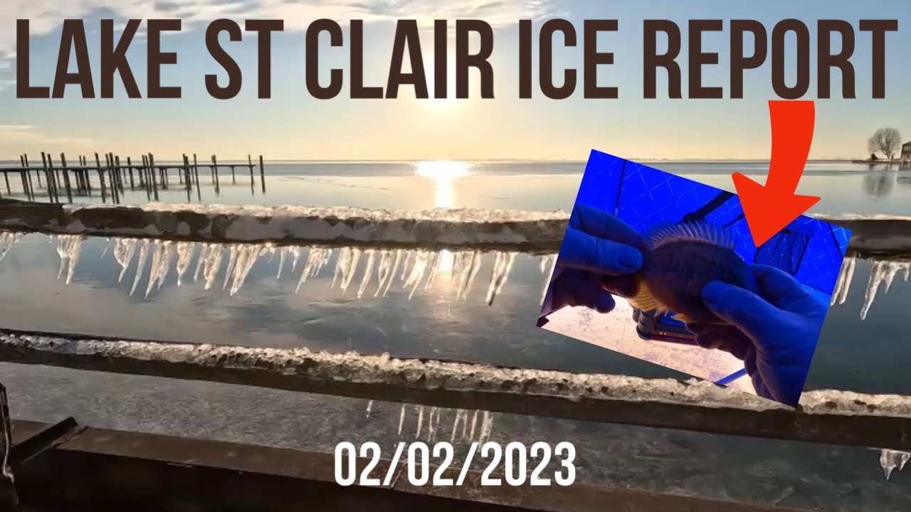 Lake St Clair Ice Fishing Report Last Ice? YouTube