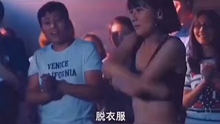 Two beauties play a stripping game, lose a game of billiards and take off a piece of clothing