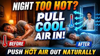 Night Ventilation Hack: Pull Cool Air In & Push Hot Air Out Naturally for a Cooler Home