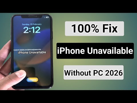 All iPhone Unavailable Lock Screen Fixed Without Computer 2026 ||