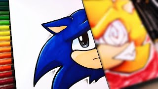 FLEETWAY  SUPER SONIC - Friday Night Funkin' DRAWING STYLE [Game Vs Artist #6]