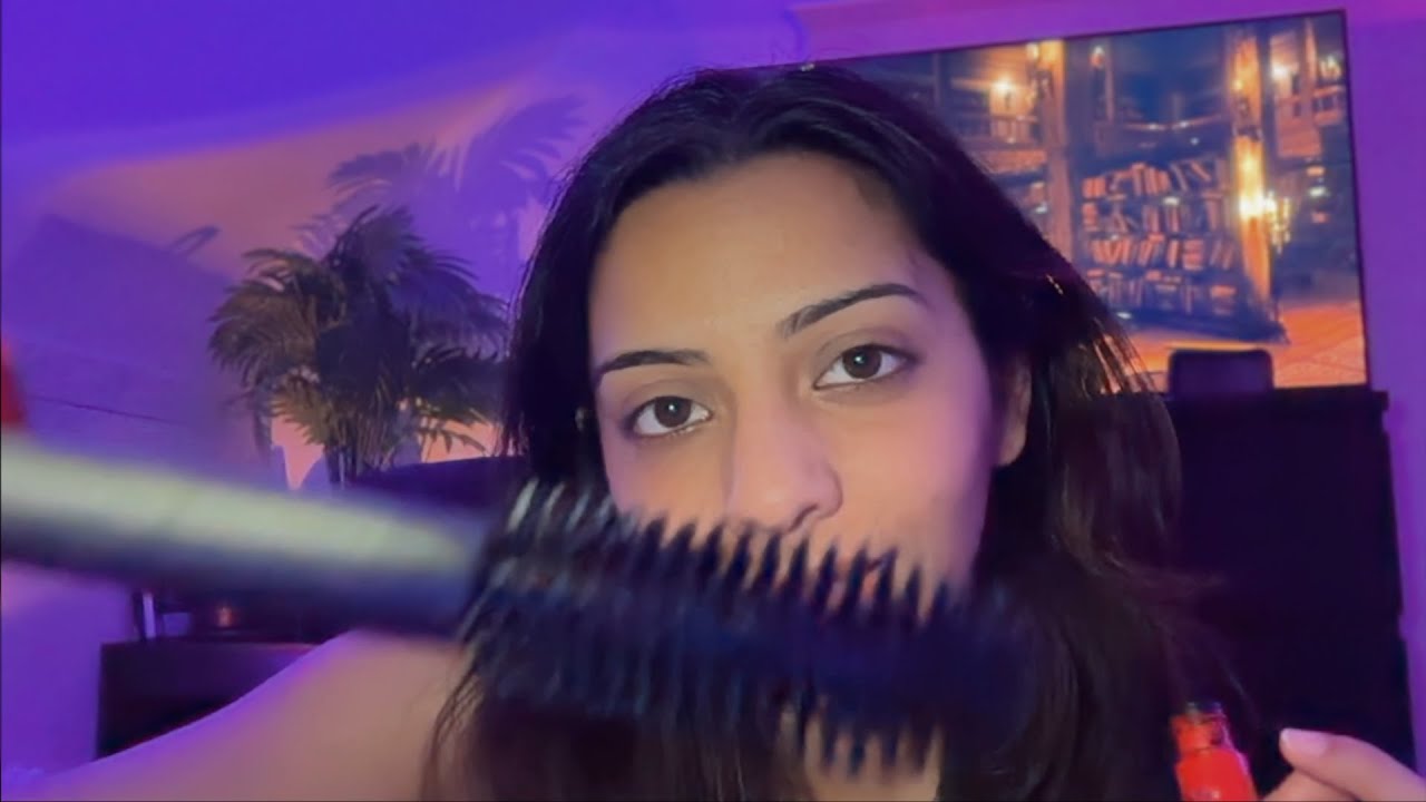 ASMR friend does your make-up   | lofi - brushing, mascara, whispering