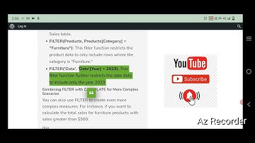 "Master the DAX FILTER Function in Power BI! Essential Tips & Examples for Dynamic Data Analysis"