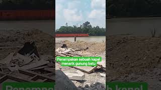 tol sungai segah selalu banyak tongkang#sungai