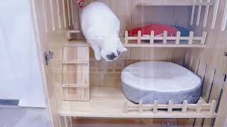 Laifug Wooden Indoor Large Cat House