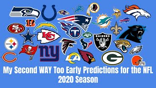 My Second WAY Too Early 2020 NFL Season Predictions